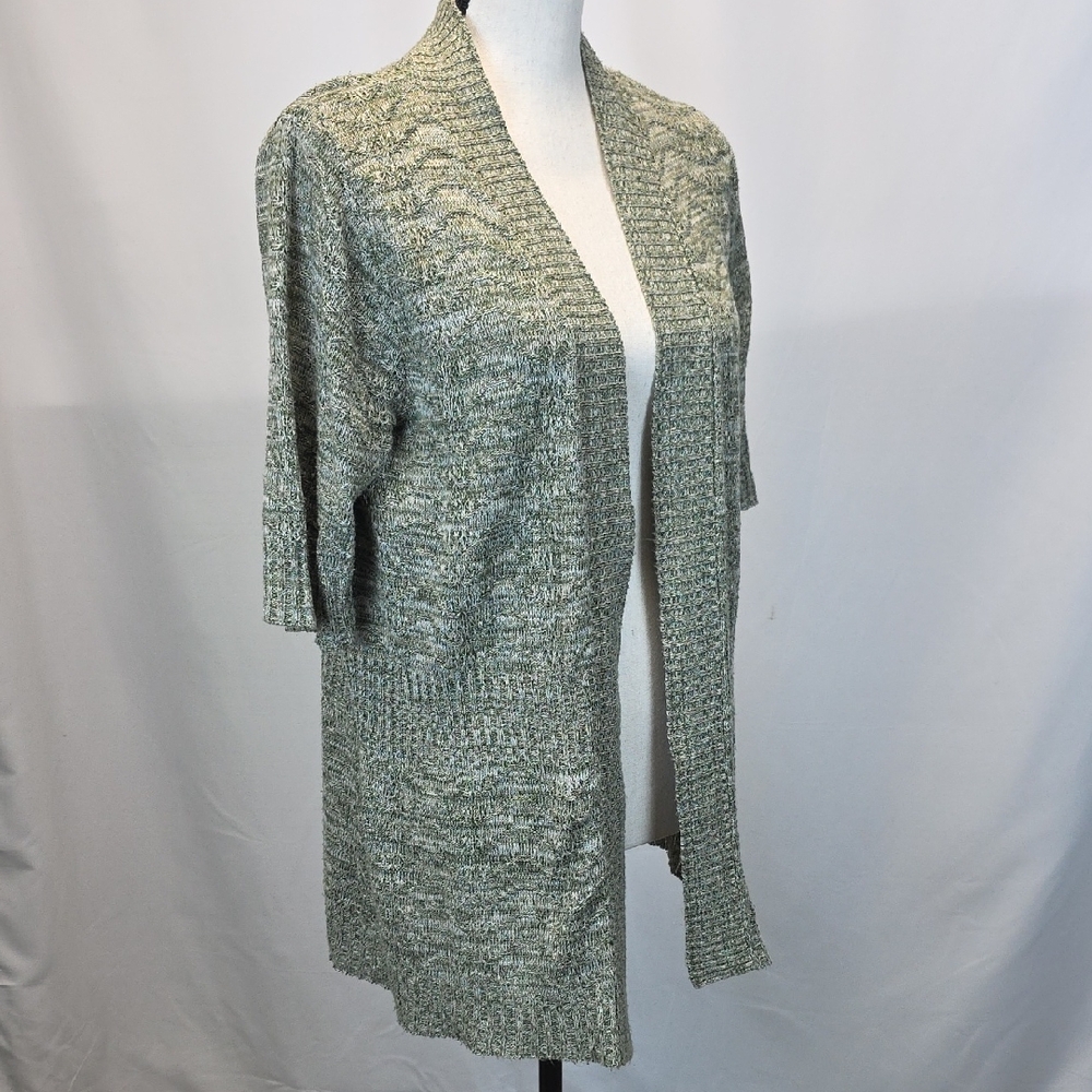 Christopher & Banks Green Open Front Cardigan